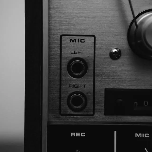 Vintage recorder front panel